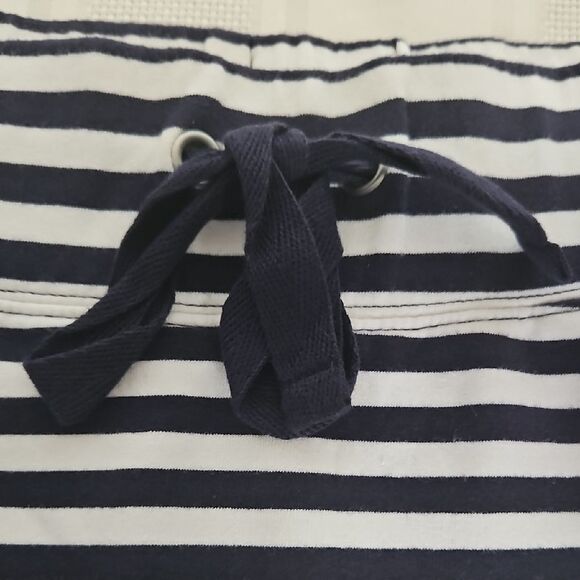 Tommy Hilfiger Navy Blue and White Mini Swim Cover Up Skirt - Picture 6 of 16